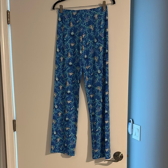 Floral Blue Pants - Picture 1 of 3